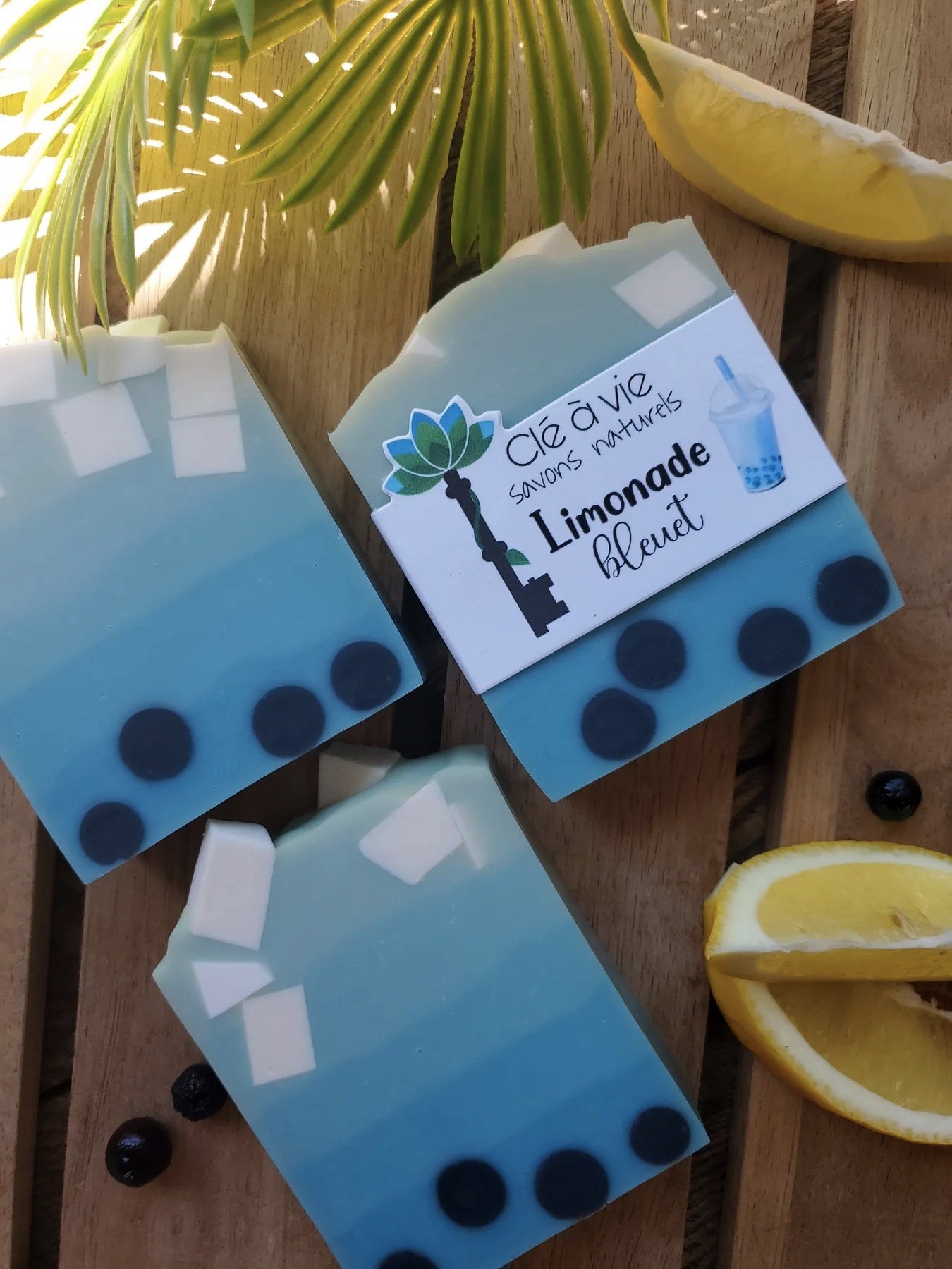 Savon Bubble Tea Limonade bleuet - Clé à vie